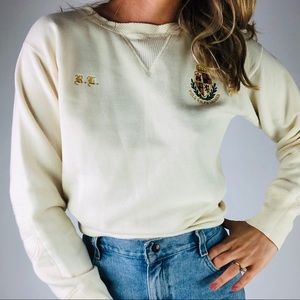 VINTAGE RALPH LAUREN | Cream Crewneck Sweatshirt